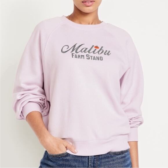Old Navy Lavender Malibu Farm Stand SoComfy Crew-Neck Graphic Sweatshirt - Picture 2 of 10